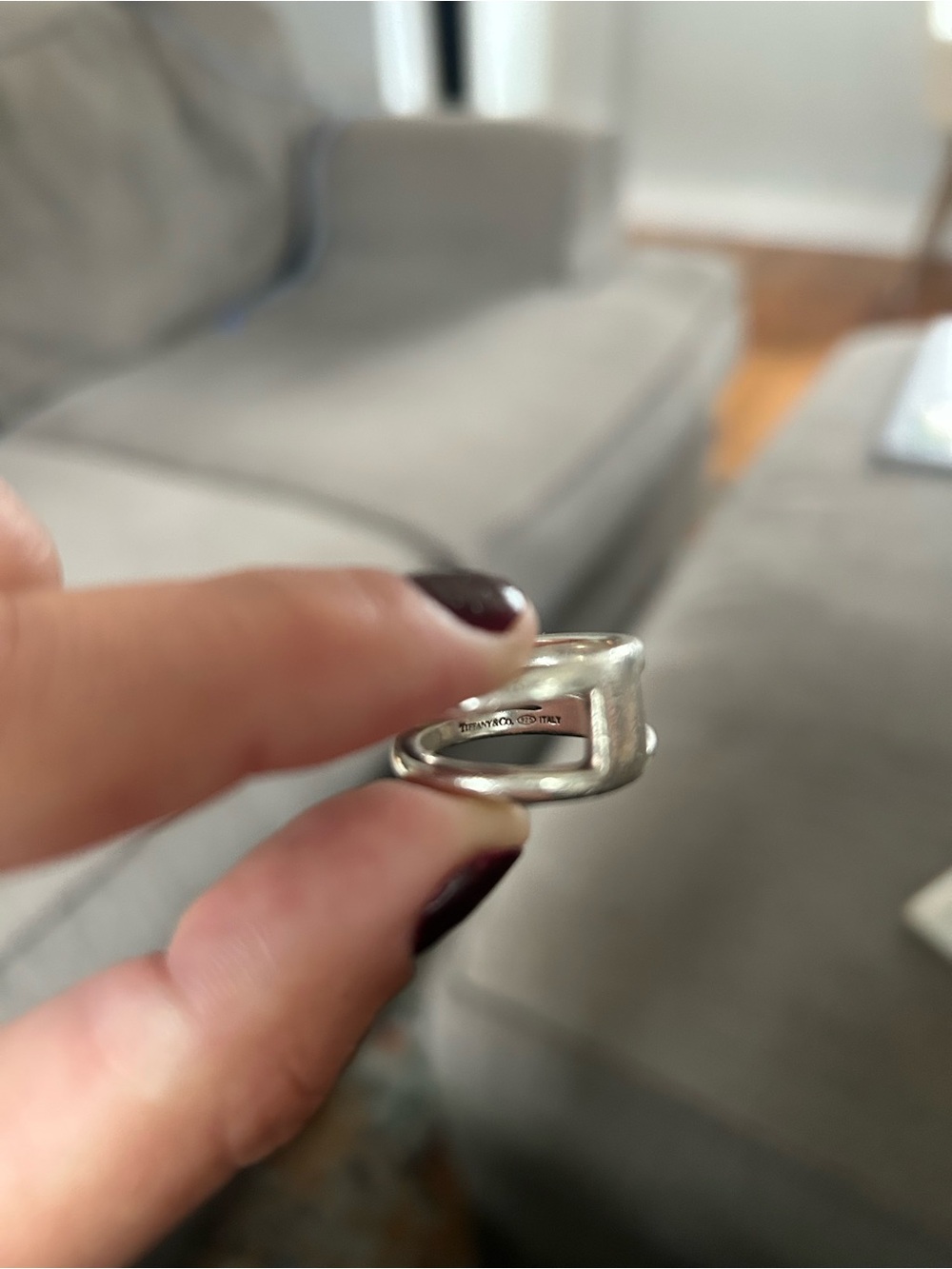 Tiffany & Co. Sculptural Sterling Silver Open Band Ring - Silver